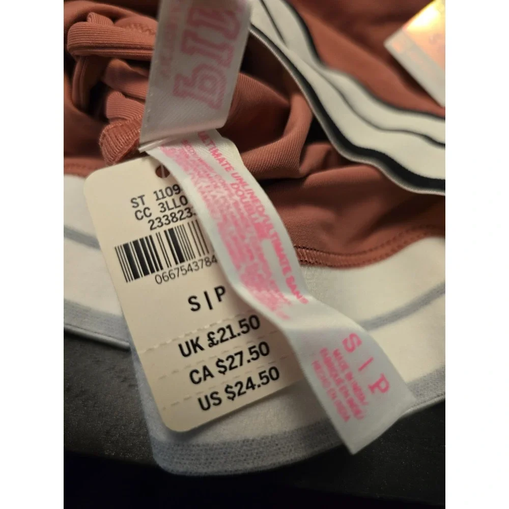 NOS 2016 Victorias Secret Sm pink ultimate Strappy Sided sports bra Rose Mauve
